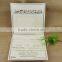 Custom Chic Cream Color Flocking Square Wedding Invitation Models                        
                                                Quality Choice