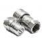 Stainless Steel Hydraulic Quick Disconnect Couplers With Groove Plug ISO A Hydraulic Push in Connect Quick Couplings Nipple Set