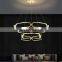 Indoor Hotel LED Pendant Lamp Bedroom Ceiling Hanging Light Indoor Decorative Aluminum Bedroom Chandelier