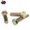 Hot Sale Hardware Fasteners Hexagonal Bolts Yellow Zinc Hex Bolt Full/Half Thread High Quality