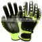 13G HPPE Nitrile Rubber TPR Back Machinist Resistant Anti Cut Impact Water Proof Touch Screen Waterproof Magnetic Work Gloves