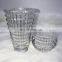 Creative Modern Handmade Home Wedding Decor Burner Bukhoor Tabletop Round Flower Clear Mosaic Glass Crystal Vase Candle  Holder