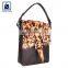 Anthracite Fitting Cotton Lining Material Stylish Look Fashion Designer Genuine Leather Handbag for Women