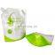 Custom printing bolsa de pico 1L 2L stand up spout pouch packaging laundry detergent washing liquid powder with cut out handle