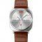 New design square dial men wristwatch luxury brand Skmei 9266 OEM ODM custom logo genuine leather quartz watch
