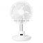 Amazon hot selling usb rechargeable desk fan rotatable mini fan