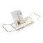 Luxury Golden Iron wire Folding Bathroom Shelf Bathtub Tray Shower Expandable Bathtub Caddy Towel Wine Book Holder Bathtub Rack