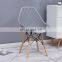 Wholesales nordic wooden legs plastic chair dining chairs leather dining room chairs DC125
