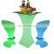 nightclub furniture sofas /Led PE Light Up Chair for Restaurant Discotheque Pub Used Glowing Bar Table