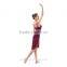 Lyrical Ballet Performance Dress Sleeveless Sexy Leotard with Elastic Mesh Skirt