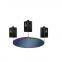 ?Three winch one mirror disc kinetic light dmx winch led stage light