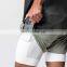 2 In 1 Plus Size Mens Running Gym Shorts With Pockets Custom Quick Dry Fitness Jogger Pants