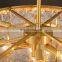 Modern crystal light luxury chandelier suitable for living room dining room lighting high-end copper lamps ceiling lighting