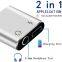 New design metal 2 in 1 usb type-c to audio adapter cable 3.5mm jack headphone for apple