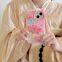 Cute Cartoon Spring pig head Soft Shockproof Silicone Back Cover Pink Phone Case For Iphone 13 14 15promax 15pro