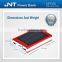 Fashionable dual USB ports 10000mah solar power bank with CE,ROHS ,FCC