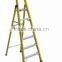 Yellow&RED fiberglass ladder/single side fiber glass ladder/fiber glass step ladder