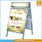 Aluminum paper foam a board sign pavement sign