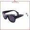Laura Fairy Latest Design Best Selling High Quality All Black Frame Plastic Sunglasses