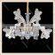 Factory direct modren Crystal Pendant light fixtures led chandelier with chrome plate for living room