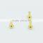 CNC Lathe Turning Precision Brass Electronic Contact Pin With Thread