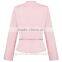 New design fashion style OEM factory supply spring and fall pink Custom Fit formal blazer women