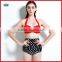 Polka Dot High Waisted Bathing Suits Bikini