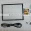 custom smaller demension 2.8"5",7",10.1" capacitive touch panel with printing white logo and some LED apertures