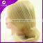100% human hair training head hairdressing training doll heads plastic human hair training mannequin head