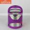 Hot Sale Protable Leakproof Thermos Metal Stianless Steel Bento Lunch Box With Colorful PP Stand