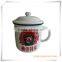 Black Color Glazed Stoneware Coffee Mug for Promotion(HA08004)