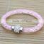 Stylish Clear Crystal Beads in Mesh Rhinestone Magnetic Buckle Stardust Bracelet