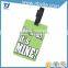 2016 hot plastic wholesale luggage tags OEM factory machine printed pvc card