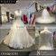 Alibaba Wholesale pakistani and indian dress plunging back tiered bridal dress pleated organz