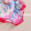 (R6623) 2015 new arrivel wholesale children's swimwear 100% polyester one piece swimsuits girls sofia swimwear cartoon character