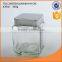 High quality & economic transparent glass storage jar with lid