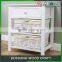French white natural washed nightstand with drawer