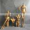 Fashion designer full body big breast lingerie female gold mannequin