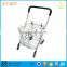 new style aluminium folding shopping trolley with 4 wheels(factory price)