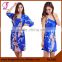 100% Polyester Women Two-piece Satin Nightgown