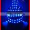 Remote control stilt walker LED robot costume helmet