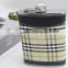 New Products With Check Leather Covered Hip Flask