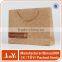 offset logo printing brown kraft paper carrier bag