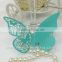 B17 New Butterfly place card Laser Cut wedding bar pub party for wine glass table decoration