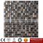 IMARK Black Color Wavy Shape Crystal Glass Mosaic Tiles for Wall Backsplash Code IXGM8-024