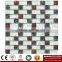 IMARK Ice Crack Crystal Glass Mix Ceramic Mosaic Tiles (IXGC8-098) for back splash mosaic wall art