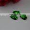 7*12mm Drop Green color Flat Back Hand sewing Glass Rhinestone