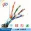 FTP cat5e CCA/CCS/bare copper 4pairs twisted solid bulk 1000ft network cable