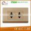 Hot selling double two-pin wall switch socket