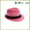 2015 Design for lady girls for baby pink fedora hats